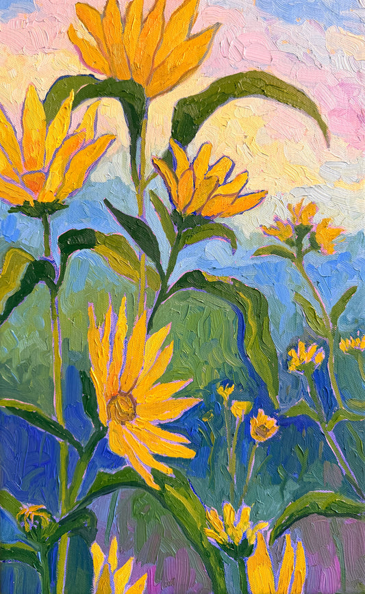 Among False Sunflowers